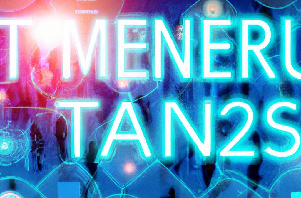 A futuristic digital marketplace with diverse CMS solutions represented, set in a vibrant, innovative environment, showcasing trends for 2026.