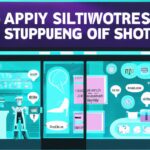 A futuristic Shopify store with AI elements like chatbots and data analytics tools displayed prominently.